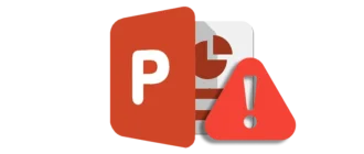 Значок, указывающий на проблему с активацией PowerPoint