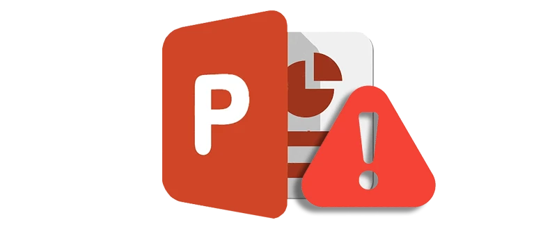 Значок, указывающий на проблему с активацией PowerPoint
